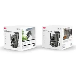 XO CR04 400W Pixel Dual Screen Outdoor Dome Dual lens linkage monitor home camera